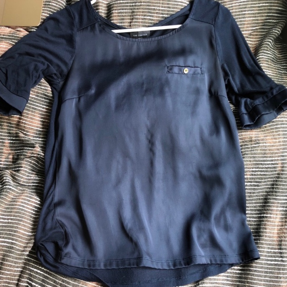 Navy Blue Blouse